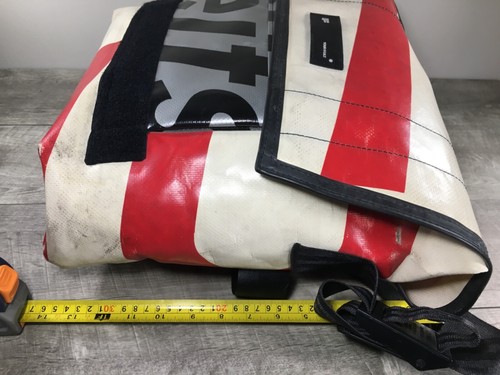 Borsa a tracolla Friday F-CUT F12 Dragnet "Your Fault" corriere messenger rosso bianco - Foto 8 di 14