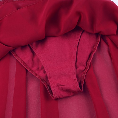 Womens Dance Costume Outfits Lace Long Sleeve Crop Top+Skirted Briefs Dancewear - Picture 93 of 94