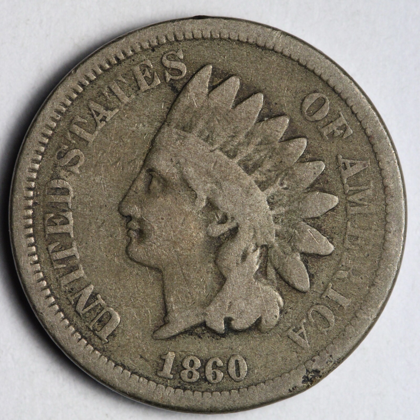 1860 Pointed Bust Indian Head Cent Penny VG E279 JB eBay