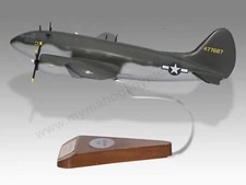 Curtiss C-46 USAF Desk Wood Airplane New Model Small Scale 1/100