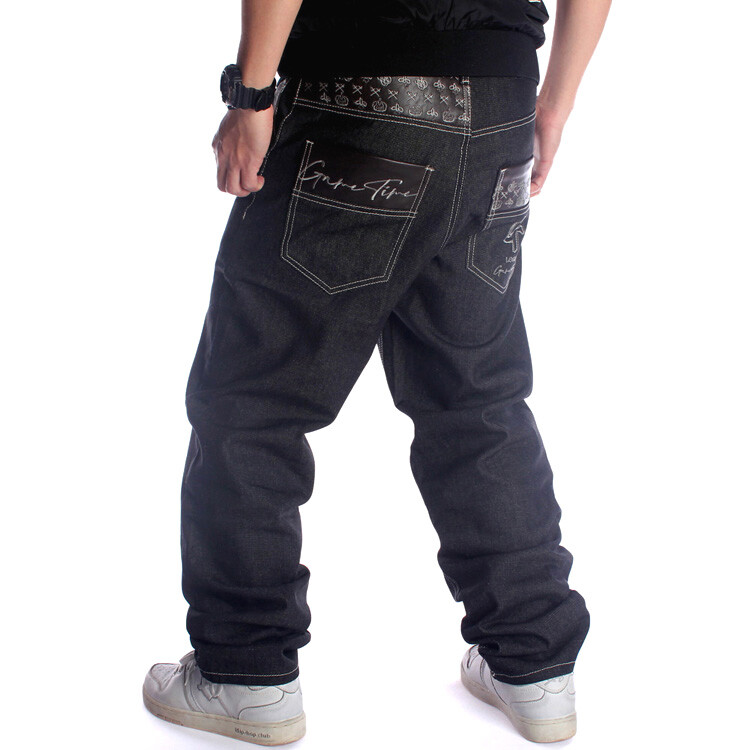 New Mens Loose Jeans Baggy Denim Hip-Hop StreetWear Pants Trousers