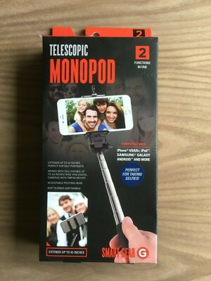 Smart Gear - 42'' Extendable Monopod Selfie Stick - Black
