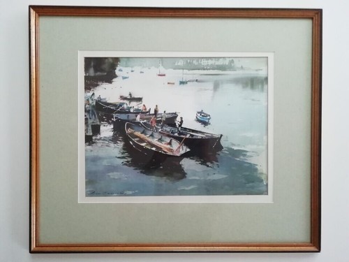 BRIAN CHRISTY LANCASTER 1931-2005 - ACQUERELLO PREPARAZIONE CORSE IN MARE 2001 - Foto 1 di 12