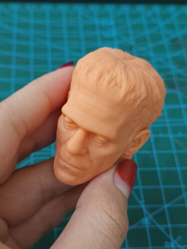 1/6 1/12 1/18 Scultura testa Frankenstein scolpita per action figure maschili giocattoli corpo - Foto 3 di 8