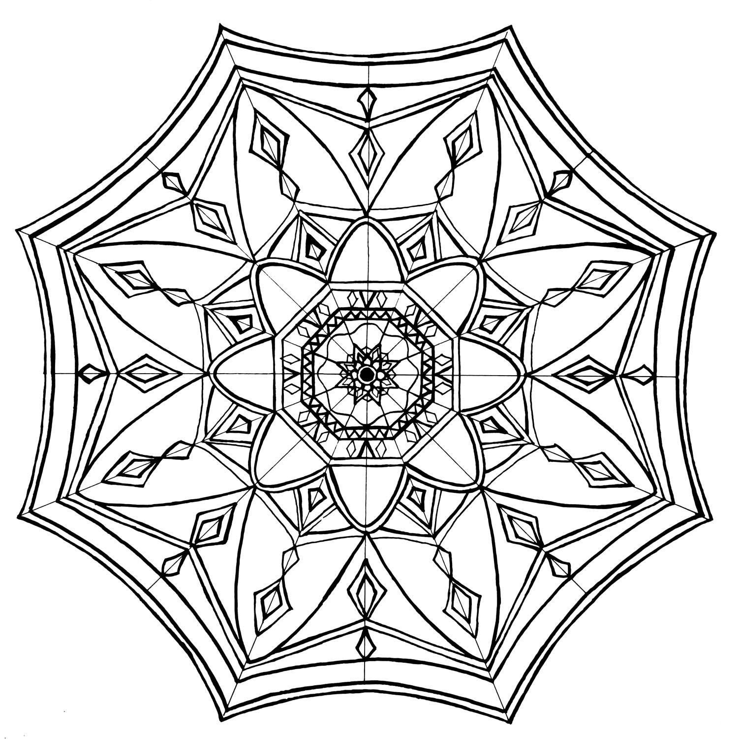 Maltherapie/Kunsttherapie Mandala Malvorlagen auf Keilrahmen! | eBay