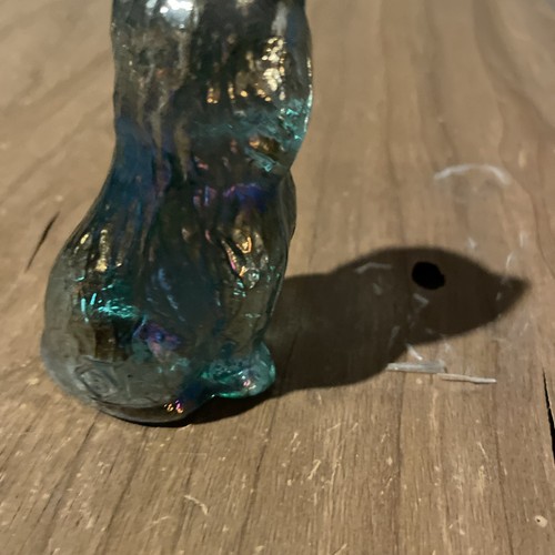 Boyd Art Glass Miss Cotton the Kitten Carnival Blue Vintage - Bild 5 von 8