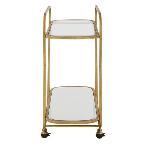 Uttermost Swain Brass Serving Cart - Picture 2 of 5
