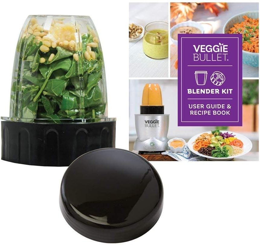 Veggie Bullet 4 pc REPLACEMENT Blender Cup, Blade & Lid