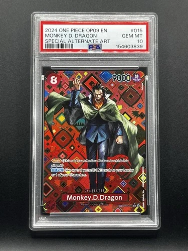 Monkey D. Dragon SP Op07-015 20204 Op09 PSA 10 One Piece English