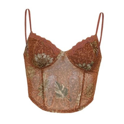 Straps-BH-Tops, Netz-Design, Bauchtanz-Tops für Partys und Festivals im