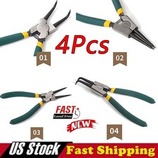 4Pcs 7" Internal/External Snap Ring Pliers Set Heavy Duty Circlip Pliers Kit USA