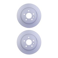 2 Bremsscheiben Voll Ø 63,6 Mm 10,9 Mm Hella Passend FüR U.A. Volvo V50