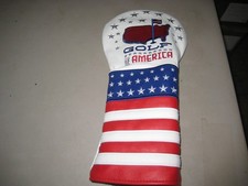 BRAND NEW Golf of America USA Stars and Stripes White top driver headcover