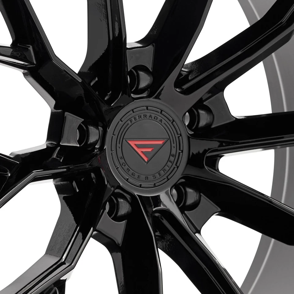 Ferrada FORGE-8 FR9 Wheels 22x9 (30, 5x120.65, 74.1) Black Rims Set of 4 - Изображение 4 из 4
