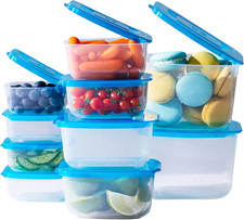 Premium Attached Storage Containers | Permanently Attached Plastic Lid,