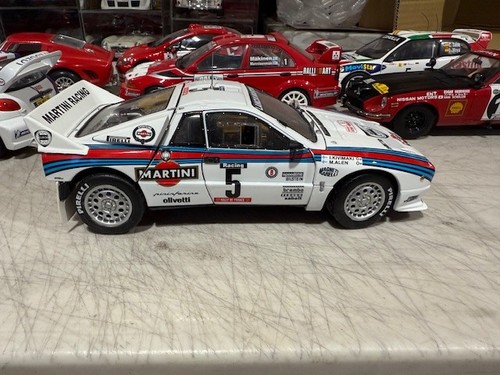 1. 18 DIECAST LANCIA 037 RALLY 1984 MARTINI RACE CAR KYOSHO MODELS - Picture 4 of 7
