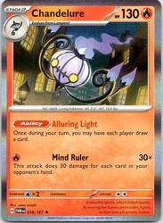 Chandelure 038/167 Twilight Masquerade Holo Rare