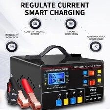 Heavy Duty 400a Car Battery Charger 12v24v Smart Automatic Pulse Repair Trickle