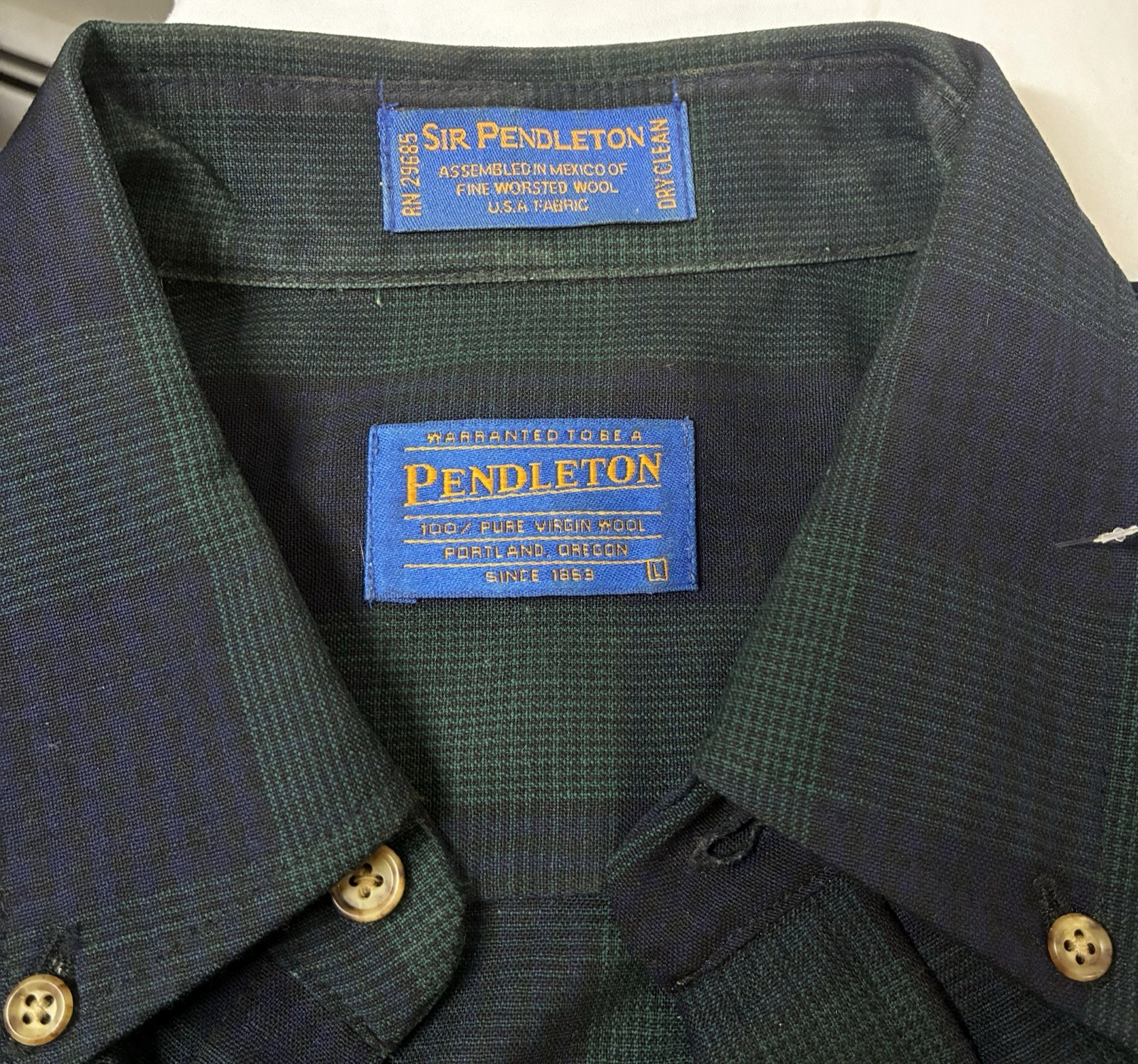 Vintage Pendleton Sir Pendleton Blackwatch Wool S… - image 7