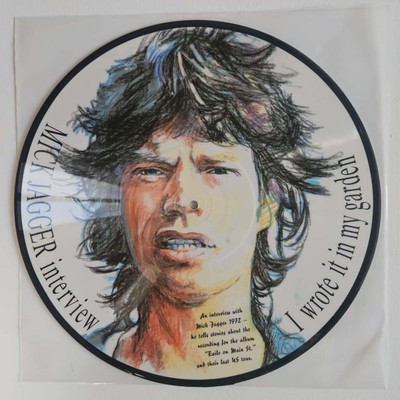 12'', Mick Jagger - '' I wrote it in my garden ''-Interview Picture LP near mint
