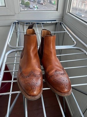 men berwick heels brown leather 42