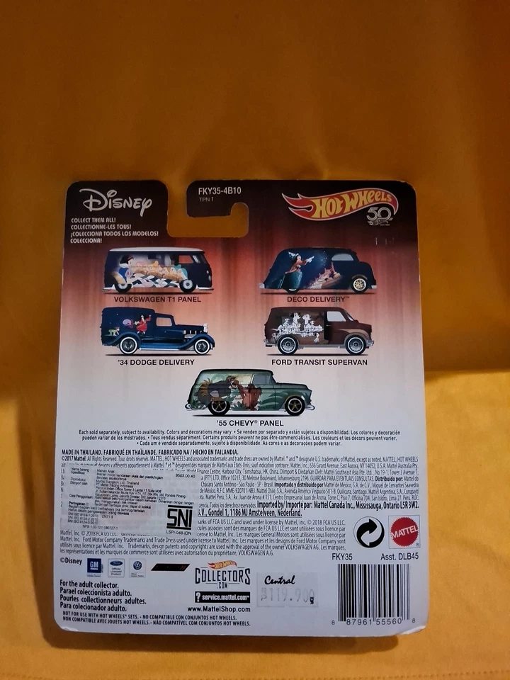 Hot Wheels 50th Real Riders 1/64 Disney 101 Dalmations Ford Transit Supervan🔥X1 Foto 3 de 4
