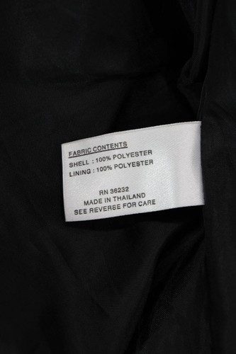 Gallery Womens Button Front Collared Belted Long Coat Black Size 8 - Picture 6 of 8