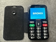 Brondi Telefono Cellulare - Nero (Sbloccato) (Dual SIM) TASTI GRANDI PER ANZIANI