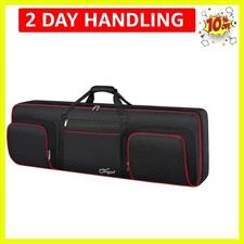 76 Key Keyboard Case, Soft Padded Piano Case with Handle and Adjustable Shoul...