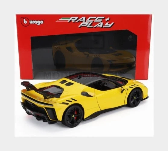 BURAGO 18-16020Y FERRARI SF90XX STRADALE 2024 - GIALLO MODENA - YELLOW BLACK - 1 - Immagine 2 di 2