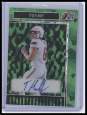 2025 Pro Set Metal #BA-TH2 Tyler Huff Base Autographs Crystals Green #/5