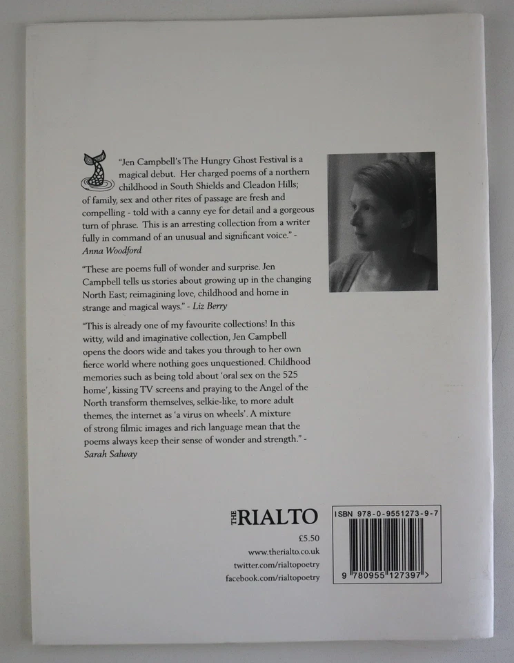 The Hungry Ghost Festival Jen Campbell 2016 Signed Poetry Pamphlet The Rialto - Image 2 of 4