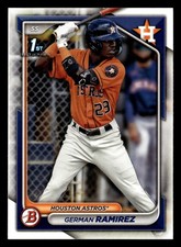 German Ramirez 2024 Bowman Prospect 1st #BP-93 Houston Astros Rookie *024