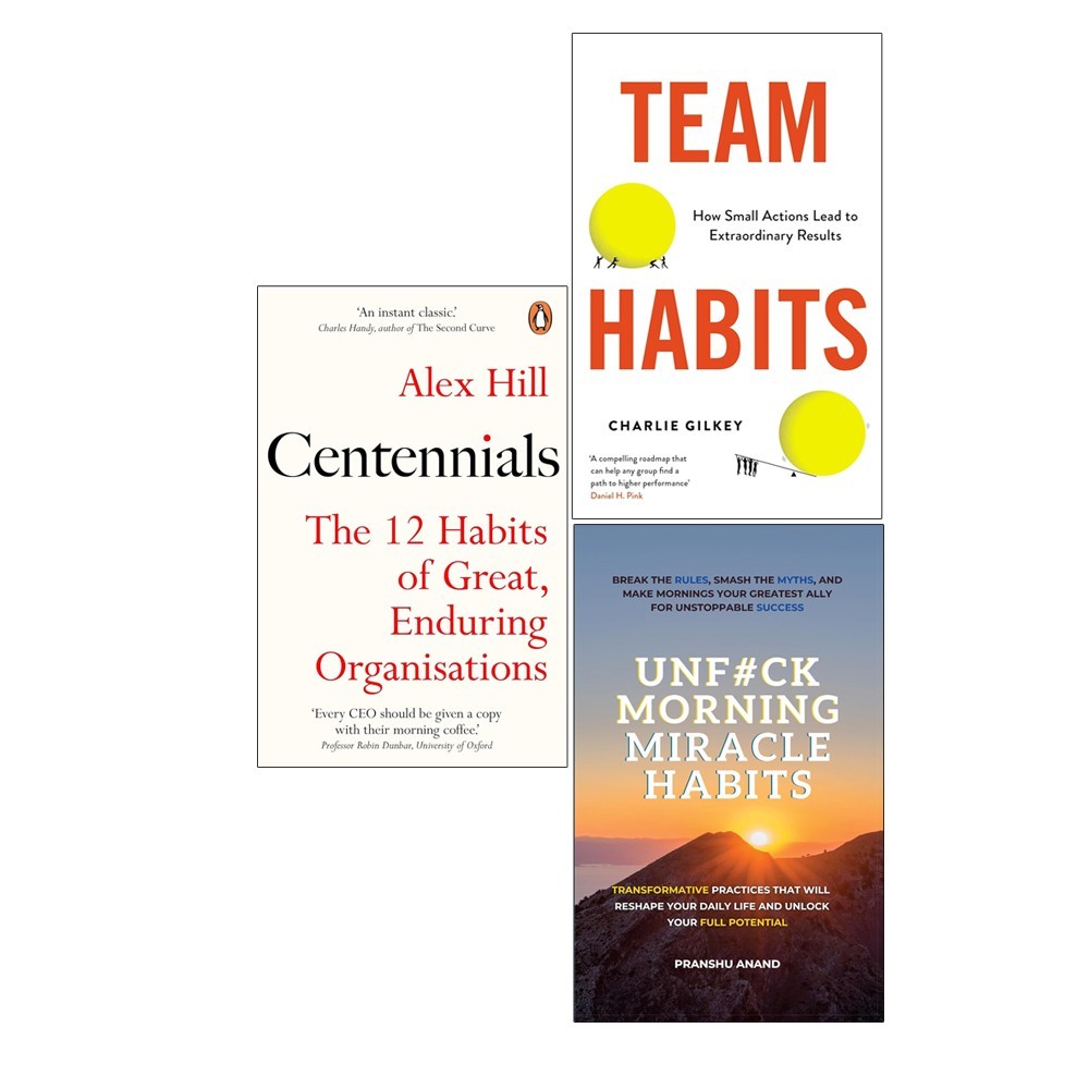 Centennials, Team Habits,  UnF#ck Morning Miracle Habits 3 Books Collection Set