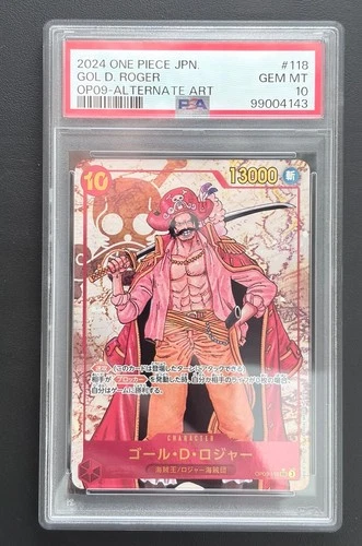 2024 ONE PIECE JAPANESE GOL D. ROGER SEC ALT ART OP09-118 PSA 10 GEM MINT
