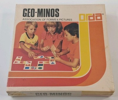 Geo-Minos Vintage Association Of Forms & Pictures Game 1975 OrDa Ind. (ungeöffnet)