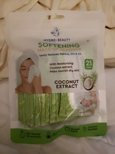 HydroBeauty Individual Makeup Remover Wipes coconut extrct For Oil Dirt NIB Grab