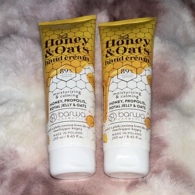 Barwa Cosmetics Honey & Oats Hand Cream Honey Propolis 2x250ml Moisturizing