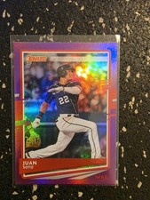 2020 Panini Donruss - Photo Variation Juan Soto #162 Holo Purple Navy Jersey