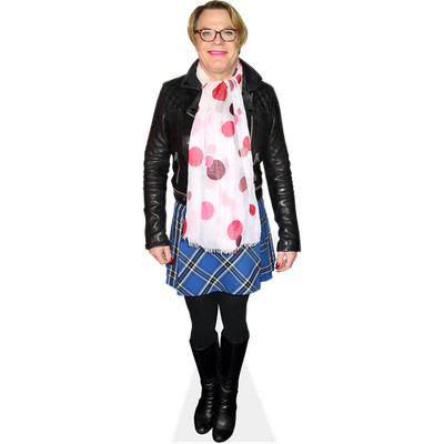 Suzy Eddie Izzard (Schal) lebensgroßer Ausschnitt