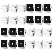 GRTARD 24 Pack White Magnetic Clips Cute Heavy Duty Magnet Clip Refrigerator