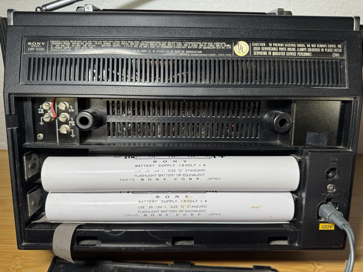 Vintage Sony CRF-5090 World Zone Multi-Band Radio - Earth Orbiter