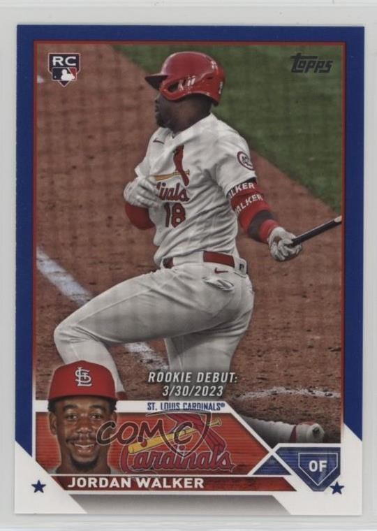 2023 Topps Update Debut Retail Royal Blue Jordan Walker #US122 Rookie RC 0nr3