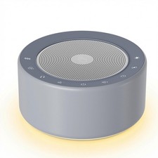 Kipcush White Noise Machine with Night Light   Nursery Sound Standard, Grey