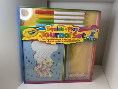 Crayola Squish N Play Journal Set Notizbuch Federmäppchen Super Tips Neu