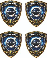 Volvo Sticker 4 X 72mm X 57mm Tuning Car Sticker Weatherproof Double Laminated