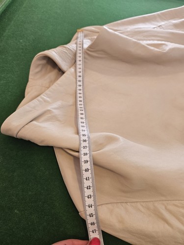 RAW By RAW Luxury Biker Style Buttery Soft Leather Jacket Beige Sand Size 3 - Picture 17 of 22