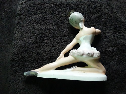 Statuina/scultura ballerina in ceramica vintage - Foto 3 di 3