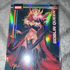 2026 Topps Chrome Marvel #44 Goblin Queen Aqua Refractor #037/199