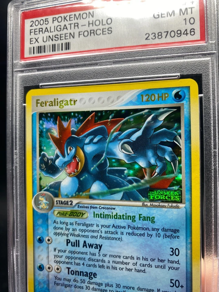 PSA 10 GEM MINT Feraligatr EX Unseen Forces Reverse Holo Pokemon Card 4/115 READ - Image 2 of 3